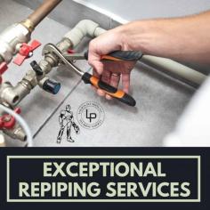 Residential Repiping Services

We are the leading pipe replacement expert in the Texas area. Our professionals will replace all existing old water pipes and install a new system throughout your home. Get more info by call us at 832-298-3113.