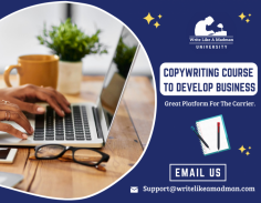 Authenticated Copywriting Training Centre

Start the best career by choosing copywriting courses. From this skill, you can develop yourself by creating your own business through the open market of content writing through the online and offline process. To know more, please reach our office.








