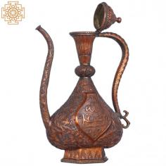 Superfine Islamic Copper Surahi @exoticindiaart

Get the finest handmade antique copper Surahi. This is an Islamic Mughal period model surahi used of drinking water and wine by the people.

ITEM CODE: ZEM520

Copper Surahi: https://www.exoticindiaart.com/product/homeandliving/superfine-islamic-surahi-zem520/

Kitchen & Dining: https://www.exoticindiaart.com/homeandliving/kitchen/

Indian Art: https://www.exoticindiaart.com/

#islamicart #surahi #coppersurahi #kitchenutensils #antiquesurahi #antiqueutensils #antiquecoppersurahi #handmade #indianart #jug #islamicdesign #islam #muslimjug #mughalsurahi #antiquemugalsurahi #copperislamicjug