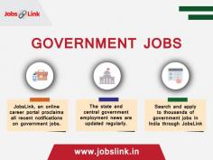 JobsLink, an online career portal proclaims all recent notifications on government jobs. The state and central government employment news are updated regularly. Search and apply to thousands of government jobs in India through our portal.
Are you looking for the latest Government Jobs in Chennai 2022? If that's the case, pay attention to this. Every day, JobsLink posts more government job openings across India in each district. Find all government job openings in Chennai for those who have completed their studies.
Good News for Job Seekers in Chennai Region! 
Where to find Government Jobs in Chennai?
All job openings in the Chennai region are updated on this website, including those in the Central Government, State Government, and Top Private Companies. JobsLink ensures that all of our visitors are aware of available positions. We assist both Freshers and experienced individuals in receiving job notifications for the latest government openings.


https://www.jobslink.in/newjob-gov/
