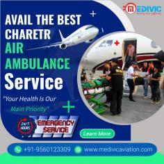 At the moment, the citizen persons will commit this low-cost Air Ambulance Service in Patna that's enthralled by not any alternate Medivic Aviation to serve the inhabitant people for the at ease patient varying medical services. We have a preference to move their disaster serene to the other major city hospital at any shot time at a cut-price rate.

Website: https://www.medivicaviation.com/air-ambulance-service-patna/