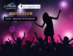 
We are presenting an attractive girl for the adult club entertainment. To showcase the nightlife here at Skin Gentlemen's Club is a good place to fulfill the enjoyment by the hot case lassie. Ping us an email at info@skinclubla.com.
