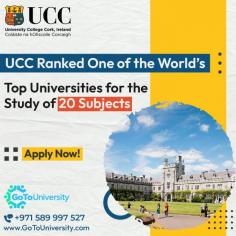 University College Cork
UCC is ranked one of the world’s top universities for the study of 20 subjects.

To know more visit:
https://www.gotouniversity.com/.../university-college...
