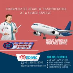 Medivic Aviation Air Ambulance Service in Patna provides top-level medical support inside the Aircraft for safe patient transportation. So if you are willing about the urgent shifting of the patient then you must take the perfect shifting service at genuine cost by Medivic.  
More@ http://bit.ly/2kEpZ4i
