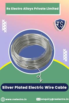 Silver-aluminum combination wire can be utilized for Anticorrosion industry, for example, the steel structure surface anticorrosion, the compartment, the extension, the derrick, the capacity tank, the electric power iron pinnacle, Power Tower, the capacitor, metal stent, malleable cast iron pipes,transportation equipment,etc.

We Are Manufacturer Supplier and Exporters of Silver Plated Electric Wire Cable in India.

RS Alloys Offers silver wire for audio cable, silver and copper alloy magnet wire for voice coil, silver alloy electrical sterling silver wire, silver cadmium alloy wire, silver high carbon steel alloyed wire, Silver Aluminum Wire for Making Dolls Skeleton, Sterling Silver Wire Metal Thread, Silver-plated copper wire, silver alloy wire, Silver plated electric wire cable, Silver Plated Magnet Copper Wire for Electronics, silver tungsten wire for vaccum coating, silver alloy wire with PTFE jacket, silver tarnish resistant stainless steal coat insulated electric heat wire

For More Details Visit : https://rselectro.in/

For any Enquiry Call Rs Electro Alloys Private Limited at Contact Number : +91 9999973612, For Sales Enquiry Email at : enquiry@rselectro.in
 