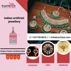 Cartloot is an online jewellery store for the best designer Indian artificial jewellery. Buy Indian fashion jewelry online like Rings, Earrings, Pendants, Bangles, Bracelets, Necklaces, bajubandh, hair jewelry, chockers, anklets and many more. Unique designs at the best prices.