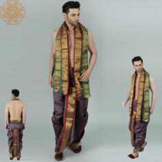 Ready to Wear Dhoti and Veshti Set with Woven Golden Border

Art silk makes for the best blend when it comes to fashioning the dhoti and angavastram. This readymade one from the Exotic India collection saves you the hassle of pleating your dhoti and having to mind them all day. It comes in a range of glossy pastels, each set off by the gorgeously woven border in gracious gold.

Dhoti and Veshti Set: https://www.exoticindiaart.com/product/textiles/spd53/

Men's Dhotis: https://www.exoticindiaart.com/textiles/dhotis/

Traditional Clothing: https://www.exoticindiaart.com/textiles/

#dhotis #handmade #textiles #traditionalwear #indianwearings #angavastram #veshti #religiouswearings