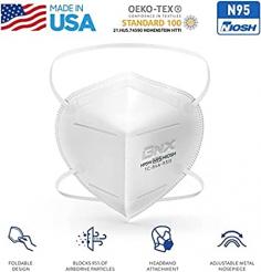 20-pack NIOSH Approved N95 Respirator Mask - (NIOSH Approval Number: TC-84A-9315) - N95 mask certified for protection against 95% of non-oil based particles 0.3microns or larger. Size Small Medium.