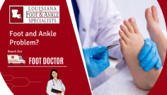 Avoid Foot Diseases By Regular Checkups

Looking to treat your ankle pain, toenails fungus, and other foot troubles? Hire our Louisiana Foot and Ankle Specialists LLC to deal with these concerns raised because of not using proper shoes and sandals. To know more dial at (337) 474-2233.
