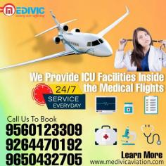 Medivic Aviation is always open for an assistant to relocate any ill patient via Air Ambulance Service from Hyderabad to Delhi, Chennai, and Bangalore around India. We confer modern medical tools like ventilator machines, Oxygen cylinders, Cardiac monitors, and many types of stuff with expert MD doctors and well-trained medical panels to save their life.

Website: http://bit.ly/37gI23d
