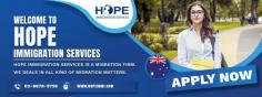 Immigration & Migration Agents in Sydney Australia | Visa Consultant
 
Best Immigration & migration agents in Sydney Australia. We offer a range of visa consultant services in Blacktown, NSW

https://hopeimmi.com/
02 8678 5756
admin@hopeimmi.com
SYDNEY: Suite 6, Level 1, 24-28 First Ave, Blacktown, NSW 2148