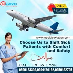 Medivic Aviation offers the most affordable charter air ambulance services in Mumbai with a fully equipped high-tech ICU and CCU for seriously ill patients. For the optimum treatment of the patient, we offer the best specialist MD and MBBS doctors together with the most knowledgeable medical personnel, paramedical technicians, and modern medical apparatus for them.

Website: http://bit.ly/2kOmWXn
