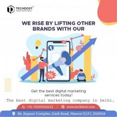 Techdost Services is a leading Digital Marketing Company in Delhi that broadly provides Search Engine Optimization (SEO), Search Engine Marketing (SEM), Social Media Marketing (SMM), Social Media Optimization (SMO), and Email Marketing, Inbound Marketing Services, and much more.

<a href="https://www.techdost.com/digital-marketing-company-in-delhi/">Digital Marketing Company in Delhi</a> 
