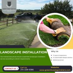 Landscape Design & Maintenance

Ever heard of the horror stories of landscape installation projects going wrong?
Don’t worry! We won’t create such a tale!
Our trained executives will ensure a seamless landscape installation service according to your exact requirements.

Know more: https://greenforestsprinklers.com/landscape-design/

