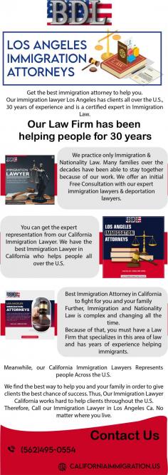 It can be a frightening endeavor when you initially start the immigration process. Although engaging a Los Angeles immigration attorneys can increase your costs, adopting the proper legal actions will defend your time and money in the long run. More importantly, this helpful assistance can help you make sure everything is done correctly, avoiding visa denials in the future. You may visit California Immigration for the best results. https://californiaimmigration.us/