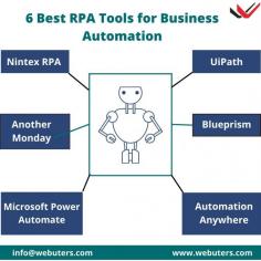 RPA is a software technology used nowadays in industries to automate tasks. RPA technology is used to automate various processes including data entry, and after-sales service support. UiPath is one of the best RPA tools. UiPath is a web-based application that allows anyone in an organization to build and operate robots. Read more at: https://www.webuters.com/6-best-rpa-tools-for-business-automation