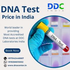 DDC Laboratories India is among the most trusted & leading DNA Testing labs, offering various DNA testing services at the best & most competitive DNA Test costs in India. The DNA testing cost in India can vary depending on its specifications. There are different configurations available for a DNA test, which cost differently. To know the cost of DNA tests in India, read the complete blog and visit our official website

