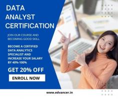 Get the best online data analyst certification from edvancer eduventures at very effective rate.
https://edvancer.in/course/data-analytics-course/