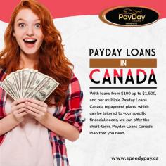 You may be in any kind of monetary crisis and searching for loans. In that case, a payday loan is a perfect choice for you. If you are a permanent resident of Canada and searching for payday loans Canada, you may contact Speedy pay. For more details, visit their official website.
Visit: https://www.speedypay.ca/payday-loan-canada
