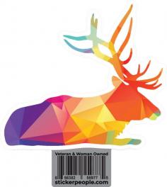 Geometric Rainbow Gradient Elk

Double Exposure Geometric Rainbow Gradient Elk
Super high-quality sticker.
6 mils of super thick vinyl.
with an additional 2.5 mils of clear lamination.
Great scratch, weather, and water resistance.
Tear away UPC already attached.

https://www.stickerpeople.com/collections/all/products/double-exposure-geometric-rainbow-gradient

$3.00