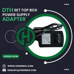 HGD INDIA PROFESSIONAL CHARGER, ADAPTERS AND POWER SUPPLY MANUFACTURER are the leading power adapter and charger manufacturer in India.  A DTH set top box power adapter is an essential part of any DTH set top box. It provides the voltage to the set top box, which converts it to the right voltage for optimal performance.  A DTH set top box power adapter is a small device that plugs into a wall socket and has one end that plugs into the back of your TV. The other end is an HDMI cable to plug into your TV. There are different types of adapters available with different features, so you can choose one that suits your needs best.  For any Enquiry Call HGD India Pvt. Ltd. at Contact Number : +91-9999973612 Or Drop a Mail on : Enquiry@hgdindia.com, Our site : https://www.hgdindia.com