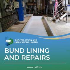 Looking for a reliable company to handle your bund linings and repairs? Look no further than PDFL! We're experts in the field and can get the job done quickly and efficiently. Contact us today for a free quote!