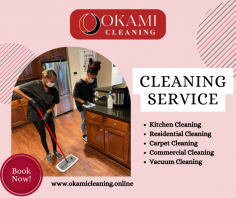 Deep Cleaning Services is meant to make your home sparkle. Okami Cleaning is offering a thorough cleaning of your interior windows, window frames, and patio doors. Our experienced team will take extra care to make sure each and every surface is spotless. Additionally, You can trust that we'll bring the shine back to your home and make it look brand-new. So why are you waiting? Come soon Okami Cleaning website and book now.
