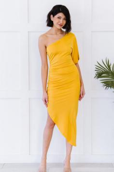 Dress Day High Society Ruched One-Shoulder Dress- Pleasantlot LLC

If you're looking for a form-fitting dress that's perfect for a number of occasions, then this number is for you! The gorgeous mustard color is a fun way to change up your look. Featuring ruching along the side, an asymmetrical hem, and a beautiful one-shoulder silhouette, cut out of buttery soft and stretchy material that will hug your curves, this dress will become an all-time favorite!

https://www.pleasantlot.com/products/dress-day-high-society-ruched-one-shoulder-dress

$46.00 USD