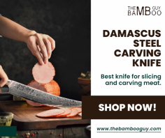 Are you searching for the best Damascus steel carving knife in the USA? A large knife, usually between 8 and 15 inches, is called a carving knife and is used to slice meat. Damascus steel has been pattern-welded to create this knife. The Bamboo Guy provides high-quality knives for your kitchen to ease the process of cutting meat. The Bamboo Guy has all of the knives that are for sale in stock and available for quick shipping. Shop today!

https://www.thebambooguy.com/collections/carving-knives