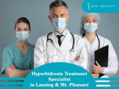 Safe Health PC in Lansing & Mt. Pleasant offers an innovative hyperhidrosis treatment to reduce underarm sweat & odor, as well as the need for deodorant without extensive healing time.  For more information, visit our website. 