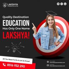 
https://goo.gl/maps/2dHh99Chnv3HrNjt7

Lakshya Overseas Education is excellent choice in Study Abroad Education Consultants in Chandigarh We are assisting the students at every stage and ensure that their dream of studying abroad becomes a reality. Our expertise also includes preparing students for exams like, GRE, GMAT, IELTS, TOFEL, SAT, ACT, PTE. And VISA filing and Immigration training.