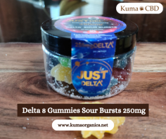 Are you looking for a delicious way to get your daily dose of Delta 8 Gummies Sour Bursts? Look no further than Kuma Organics' Delta 8 Gummies Sour Bursts 250mg! Our gummies are made with an artisanal blend of premium ingredients, including the highest quality full-spectrum Delta 8 extract. Our Sour Bursts are made with all-natural flavors and colors, so you can feel good about what you’re consuming. Plus, they’re vegan and gluten-free, so everyone can enjoy them! Each gummy contains 250mg of Delta 8, which is a milder version of THC that still carries therapeutic effects. You’ll feel relaxed and balanced.