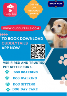 At CuddlyTails, we take pleasure in providing a wide range of services for pets who need things like Durham, North Carolina dog walking and daycare. Our pet sitters have knowledge of caring for household pets. We love your dog with all of our hearts and take great care of active, healthy canines. Visit our official website and download our app right away for additional details.