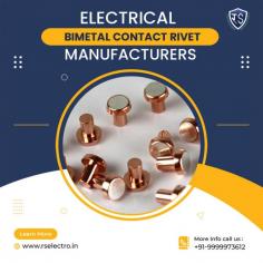 R.S Electro Alloys manufactures a wide range of electrical bimetal contact rivets, which are used in various industries such as automotive, electronics, medical, and aerospace. The company uses advanced technology to produce these components with precision and accuracy. They also provide custom solutions to meet the specific requirements of their customers.

For More Details Visit : https://rselectro.in/

For any Enquiry Call Rs Electro Alloys Private Limited at Contact Number : +91 9999973612, For Sales Enquiry Email at : enquiry@rselectro.in
