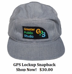 GPS Lockup Snapback
$30.00

Heavy-duty cap for heavy-duty assignments.

-Embroidered graphics
-Adjustable strap

Buy now! https://greaterpublicstudio.com/product/gps-lockup-snapback/
