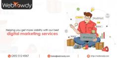 Want to boost your online presence? WebRowdy helps you get more visibility on your website with our best digital marketing services. Reach us today at (205) 512-4567 for more details.