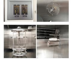 Main features of the ozone ageing tester:
The ozone gas generated by the silent high-efficiency ozone generator, and a certain amount of treated air, mixed in the exchanger and sent into the test chamber, the UV detector will continuously detect the ozone concentration online, feedback to the ozone generator control system, so that the control system according to the set value of effective control of ozone generation, so that the test chamber to maintain the appropriate ozone concentration, in by the heating and humidification system work to meet all test conditions.
Durable Ozone ageing test chamber
Ozone ageing test chamber design standards:
Standards: JIS K 6259 ASTM1149 ASTM1171 ISO1431 DIN53509 GB/T13642 GB 2951 (test method for ozone resistance of electric wires and cables) and GB/T 7762-2003 (static tensile test for vulcanised rubber or thermoplastic rubber_ozone cracking resistance).
https://www.testerinlab.com/products/Others/698.html