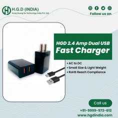 HGD India Pvt. Ltd. is one of the leading mobile 2.4 Amp chargers manufacturers in India. We are dedicated to providing quality products for our customers and have been doing so since our inception in 2015. We use the latest technology and advanced manufacturing techniques to ensure that our products are of the highest standard and provide a reliable, efficient charging experience. Our commitment to quality has earned us a reputation as one of the most reliable mobile 2.4 Amp chargers manufacturers in India, with customers all over the country trusting us with their charging needs.
For any Enquiry Call HGD India Pvt. Ltd. at Contact Number : +91-9999973612 Or Drop a Mail on : Enquiry@hgdindia.com, Our site : www.hgdindia.com
