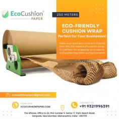 Make your business more eco-friendly with this 250 meters of cushion wrap. It's perfect for wrapping up products and protecting them during transport. Our cushion wrap is made from 100% recycled materials, making it a great way to reduce your carbon footprint.
More Info: https://ecocushionpaper.com/product/ecocushion-wrap-length-250-meters/