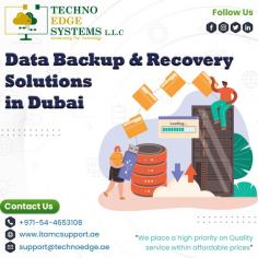 Techno Edge Systems LLC is the best solution provider of Data Backup and Recovery Solutions in Dubai. Our services figure out the speed of the backup. For more info Contact us: +971-54-4653108 Visit us: www.itamcsupport.ae