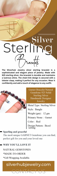 Looking for the perfect gift for your loved ones? Look no further than the silver sterling bracelet at Silverhub Jewelry. This exquisite piece of jewelry is crafted from high-quality 925 sterling silver, ensuring that it maintains its lustrous shine for years to come. The simple yet elegant chain-link design makes it suitable for any occasion, making it the perfect accessory to add a touch of sophistication to any outfit. With its classic beauty and enduring quality, this bracelet is a gift that will be cherished for a lifetime. Shop now at Silverhub Jewelry and surprise your loved ones with the gift of elegance.Visit us : https://silverhubjewelry.com/collections/bracelet