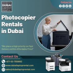 Dubai Laptop Rental is the first priority for Photocopier Rentals in Dubai. Our technical team ensures that equipment is frequently serviced, reducing downtime and maintaining ongoing performance. Contact us: +971-50-7559892 Visit us: www.dubailaptoprental.com
