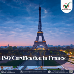 SIS Certifications an ISO Certification provider that provide ISO Certification in France such as ISO 9001, 14001, 27001, 45001 and many more