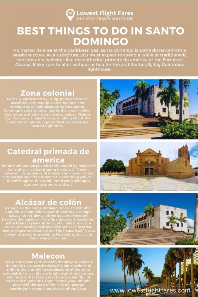 No matter its area at the Caribbean Sea, santo domingo is some distance from a seashore town. As a substitute, you must expect to spend a while at traditionally considerable websites like the cathedral primate de américa or the Fortaleza Ozama. Make sure to allot an hour or two for the architecturally big Columbus lighthouse.