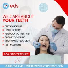 Emergency Dental Service are committed to your oral health and ensuring that you have a beautiful smile. In case of any dental emergency we have Emergency Dentist 24/7 for your convenience and to help you achieve the best possible results. To get the best dental results contact us at 1-888-350-1340, or you can visit our website: https://www.emergencydentalservice.com/.