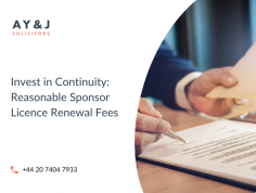Sponsor Licence Renewal Fee: The cost to extend your sponsorship license, ensuring continued authorization to employ foreign workers.
https://ayjsolicitors.com/uk-business-immigration-services/tier-2-sponsor-licence-renewal