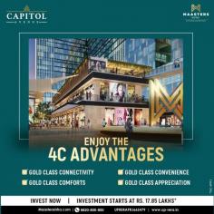 "Maasters Capitol Avenue is ready to redefine the commercial properties in Noida and take your business to newer heights. The Commercial Project with Grade' A' premium office space, High-street retail and ultra-modern facilities are strategically located at a fully-fledged and well-connected business zone of Electronic City-Noida. Maasters Capitol Avenue is developing as one of the most exemplary commercial projects in Noida by Maasters Infra Group . The developers are ready to make the new sanctuary for contemporary professionals who don't look at the calendar or wait for the weekend before stepping out. They are a go-to destination where you can find it all under one roof.
#maasters #highstreetretail #highstreet #retail #capitolavenue #capitolwalk #primelocation #sector62 #maasterclass #2023 #maastersinfra #maasterpieceinmaking #sector62noida #highrentalvalue  #officespace #highstreet #retail #office #location #RealEstate #NoidaRealEstate #CommercialRealestate #realestateforsale #commercialproperty #NCRRealEstate #realestateinvestment #investment "
For More Details Visit : https://www.capitolavenue.co/
Call Us : 8820-800-800
