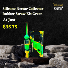 Experience the ultimate convenience and durability with the Silicone Nectar Collector from Delusion Smoke. Crafted with premium food-grade silicone, this innovative dabbing tool offers a seamless and versatile experience. Its flexible and heat-resistant design allows for easy storage and travel, making it perfect for on-the-go sessions. The removable and easy-to-clean components ensure a hassle-free dabbing experience. Embrace the freedom of dabbing with the Silicone Nectar Collector from Delusion Smoke and elevate your sessions to a whole new level.