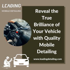 With the convenience and efficiency of mobile detailing services, you can now bring professional car care right to your doorstep. We will explore the benefits of quality mobile detailing and how it can truly reveal the brilliance of your vehicle. 

