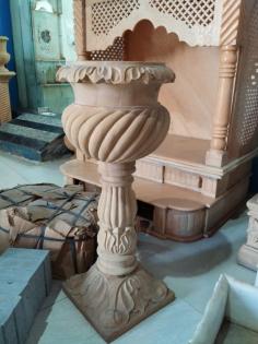 Check out this stone flowerpot in magnificent carving work manufactured by GRP Marbles. 
GRP Marbles WhatsApp No. - 9599728891
For more details, You can go to this link - https://grpmarbles.com/